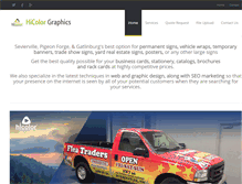 Tablet Screenshot of hicolorgraphics.com